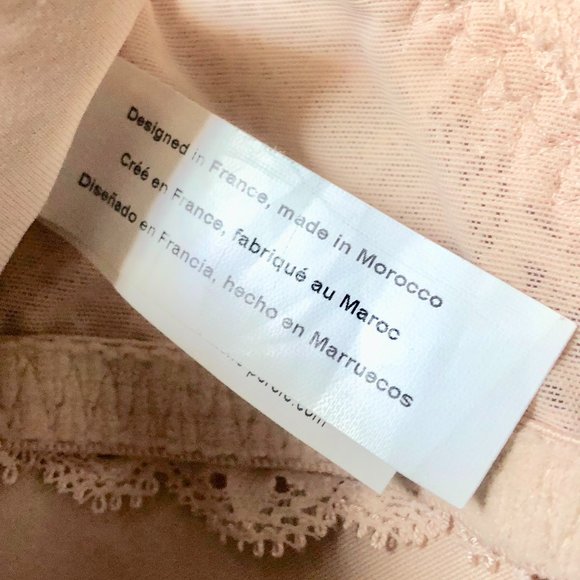 New NWT Simone Perele Caressance 3D Plunge Bra Nude Peau Rose 34F - Picture 13 of 16